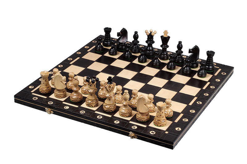 Juego de ajedrez de madera plegable Cónsul 55 x 55 cm - Juego de ajedrez de madera plegable Cónsul 55 x 55 cm
