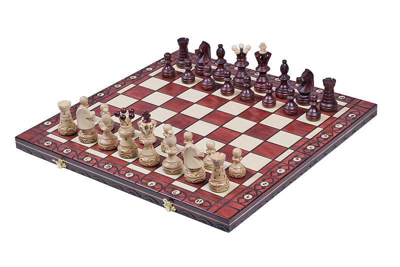 Juego de ajedrez de madera plegable Cónsul 55 x 55 cm - Juego de ajedrez de madera plegable Cónsul 55 x 55 cm