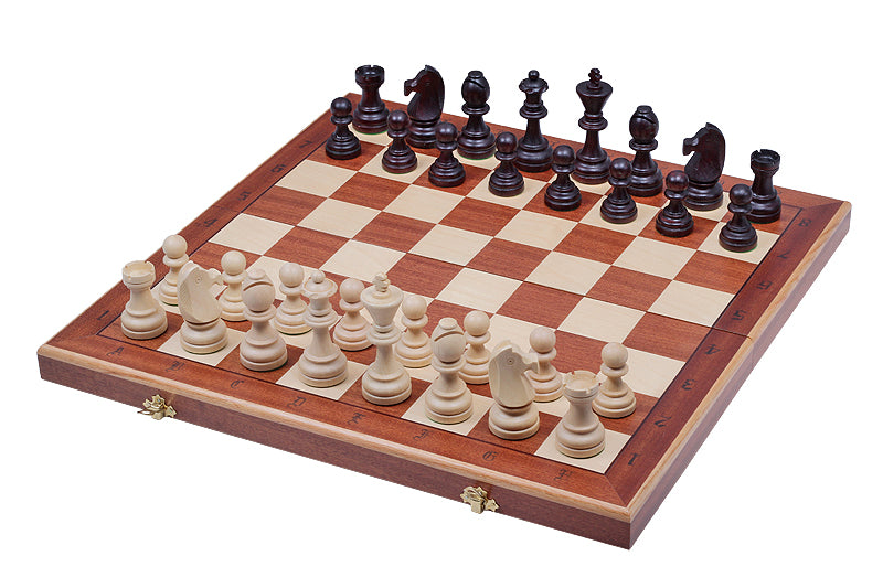 Juego de ajedrez de madera plegable Gran Maestro 50 x 50 cm - Juego de ajedrez de madera plegable Gran Maestro 50 x 50 cm