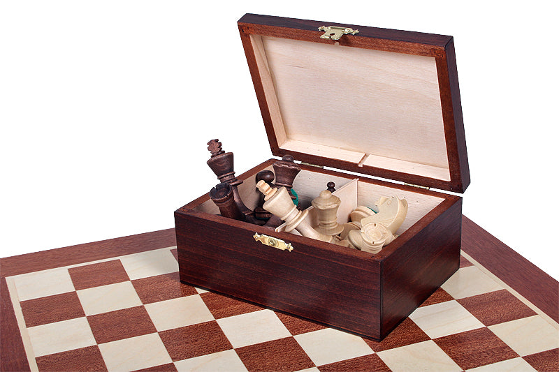 Cassapanca in legno No7 con figure Staunton - Cassapanca in legno No7 con figure Staunton