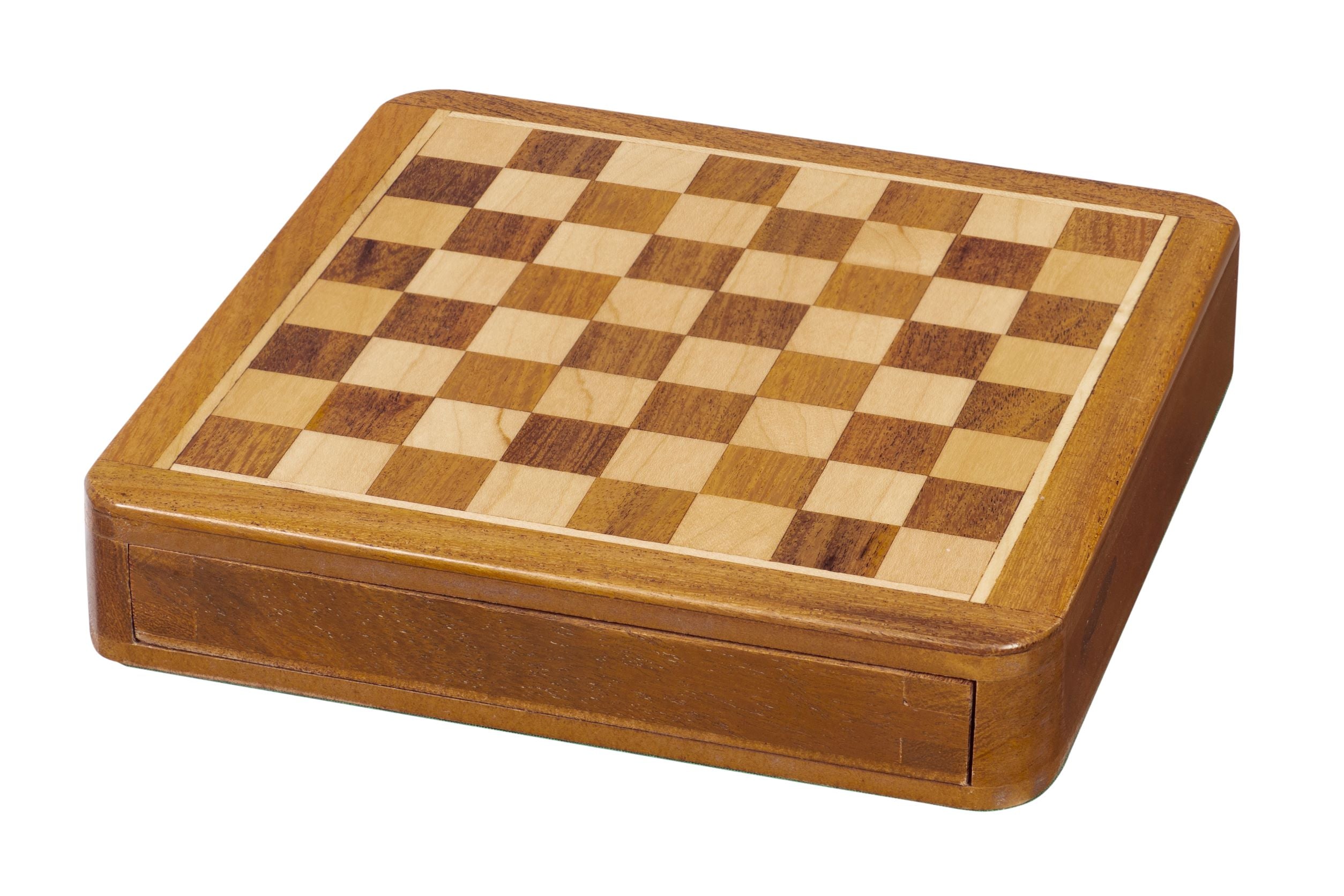 Juego de ajedrez MAGNÉTICO de 18 cm con tablero con incrustaciones y cajita para las piezas - Juego de ajedrez MAGNÉTICO de 18 cm con tablero con incrustaciones y cajita para las piezas
