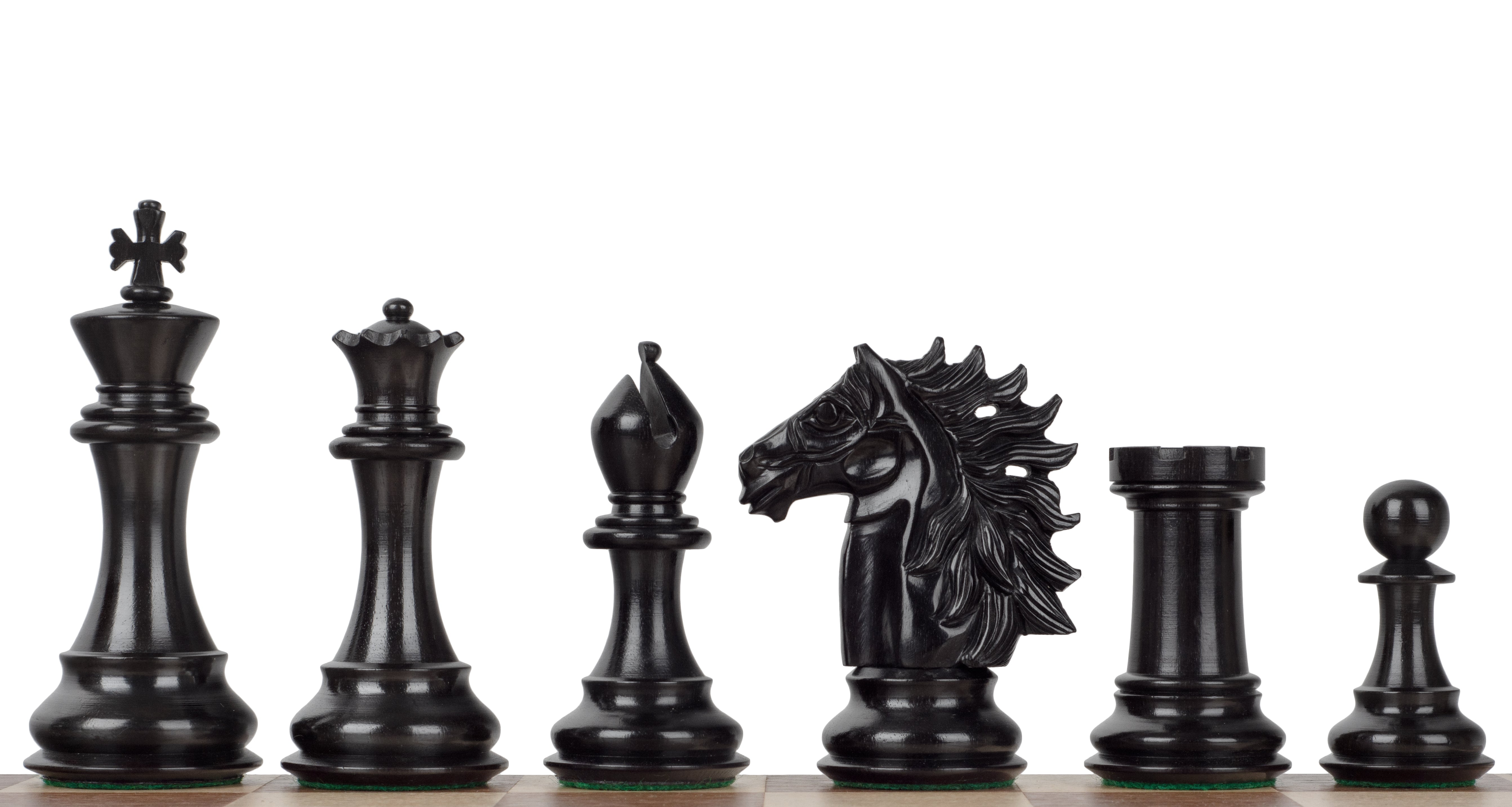 Juego de ajedrez Baggio Ebony, de madera de ébano y boj - Tamaño: 10,16 cm - f67297c41d165dba8a1eab10213639d6