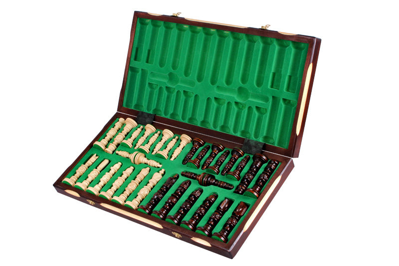Jeu d'Echecs GALANT en bois bois de charme, de grande taille (57 x 57cm) - Ensemble Complet - Jeu d'Echecs GALANT en bois bois de charme, de grande taille (57 x 57cm) - Ensemble Complet