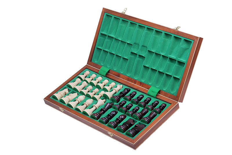 Juego de ajedrez de madera plegable Gran Maestro 50 x 50 cm - Juego de ajedrez de madera plegable Gran Maestro 50 x 50 cm