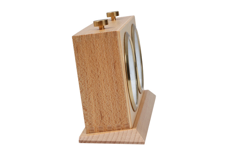 Reloj de madera BHB con base - grande y claro - Reloj de madera BHB con base - grande y claro