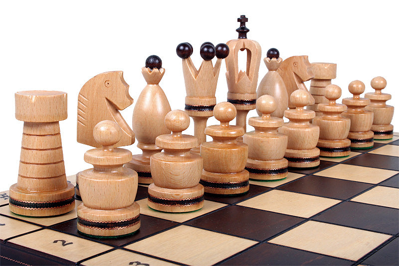 Juego de ajedrez de madera plegable Blasón 49 x 49 cm - Juego de ajedrez de madera plegable Blasón 49 x 49 cm