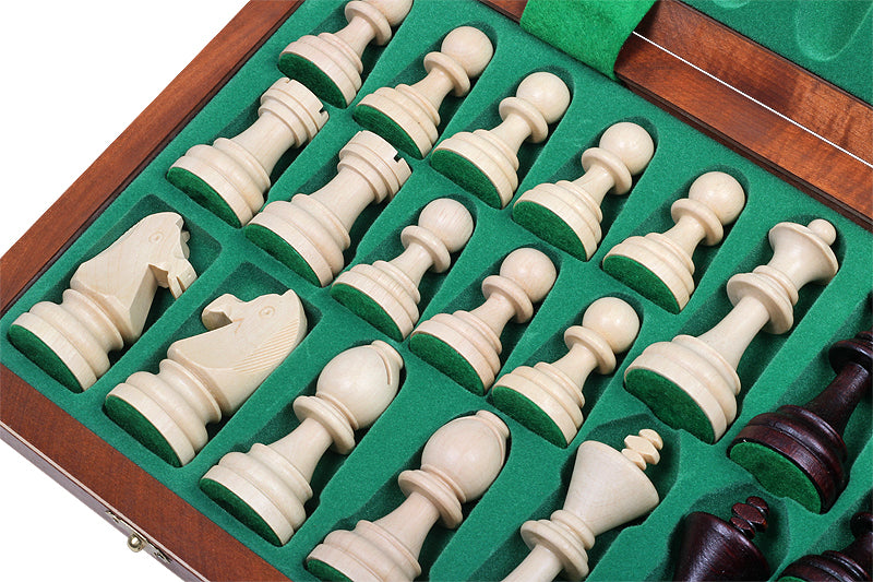 Juego de ajedrez de madera plegable Gran Maestro 50 x 50 cm - Juego de ajedrez de madera plegable Gran Maestro 50 x 50 cm