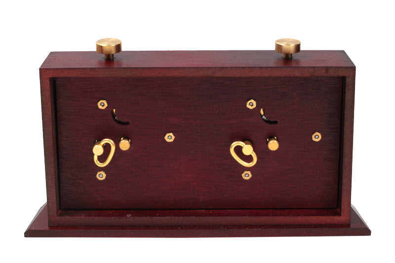 Reloj de madera BHB con soporte - grande, oscuro - Reloj de madera BHB con soporte - grande, oscuro