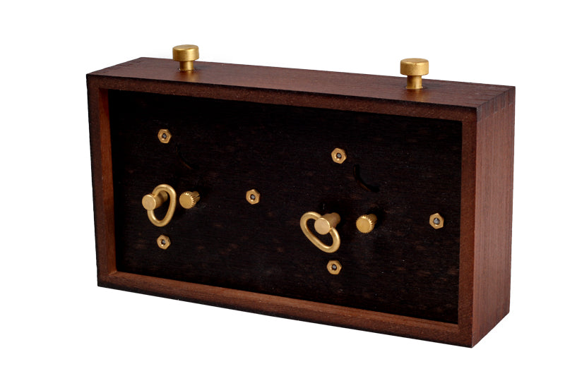 Pendule BHB en bois foncé de petite taille sans support - Pendule traditionnelle mécanique - Pendule BHB en bois foncé de petite taille sans support - Pendule traditionnelle mécanique