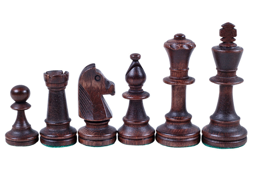 piezas de ajedrez Staunton n.º 5 en un cofre de madera - piezas de ajedrez Staunton n.º 5 en un cofre de madera