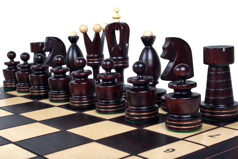 Juego de ajedrez de madera plegable Blasón 49 x 49 cm - Juego de ajedrez de madera plegable Blasón 49 x 49 cm