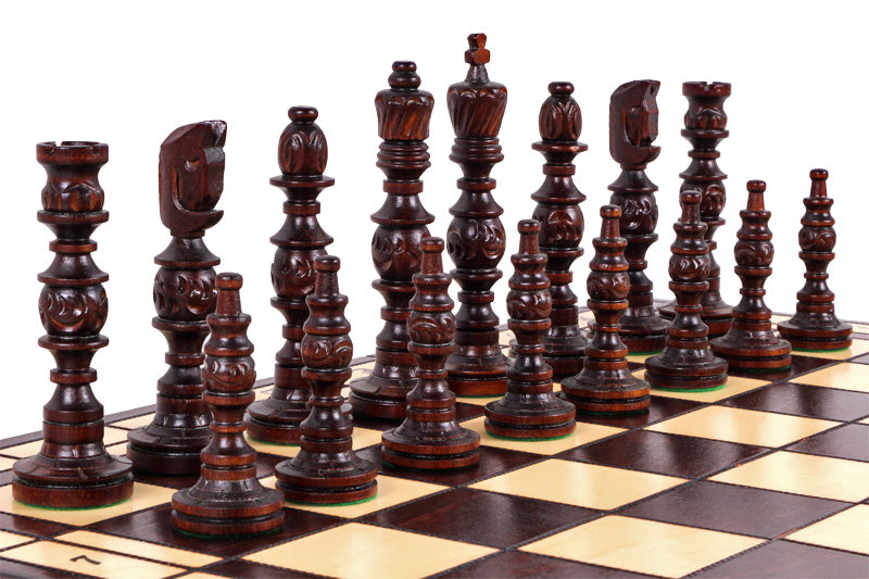 Jeu d'Echecs GALANT en bois bois de charme, de grande taille (57 x 57cm) - Ensemble Complet - Jeu d'Echecs GALANT en bois bois de charme, de grande taille (57 x 57cm) - Ensemble Complet