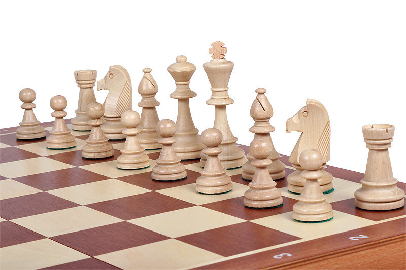 Juego de ajedrez de competición n.º 6 (54 x 54 cm) con incrustaciones - Juego de ajedrez de competición n.º 6 (54 x 54 cm) con incrustaciones