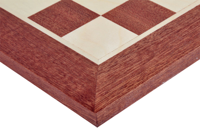 Tablero de ajedrez de sapeli nº 6 + piezas de acacia francesa de 3,75 - Tablero de ajedrez de sapeli nº 6 + piezas de acacia francesa de 3,75