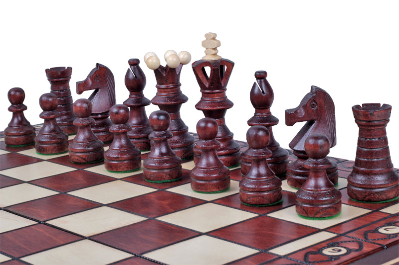 Juego de ajedrez de madera plegable Cónsul 55 x 55 cm - Juego de ajedrez de madera plegable Cónsul 55 x 55 cm