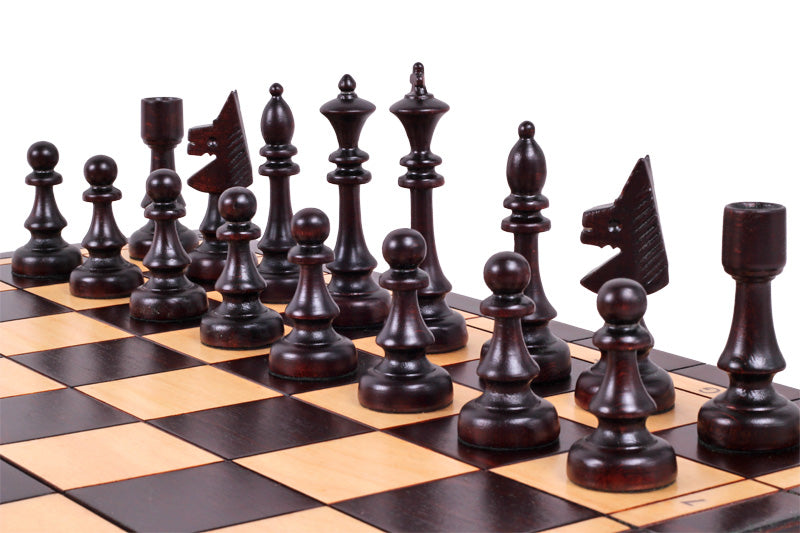 Jeu d'échecs DE CLUB en bois de charme, de grande taille (48 x 48cm) - Ensemble Complet - Jeu d'échecs DE CLUB en bois de charme, de grande taille (48 x 48cm) - Ensemble Complet