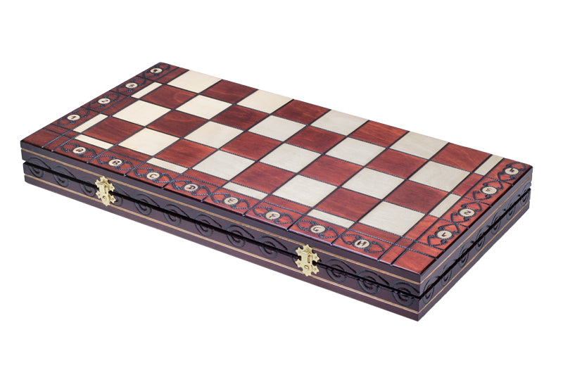 Juego de ajedrez de madera plegable Cónsul 55 x 55 cm - Juego de ajedrez de madera plegable Cónsul 55 x 55 cm