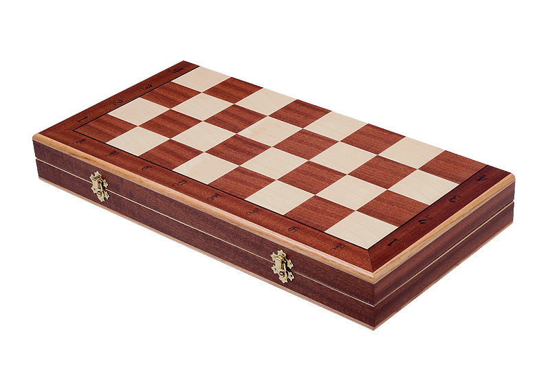 Juego de ajedrez de madera plegable Gran Maestro 50 x 50 cm - Juego de ajedrez de madera plegable Gran Maestro 50 x 50 cm