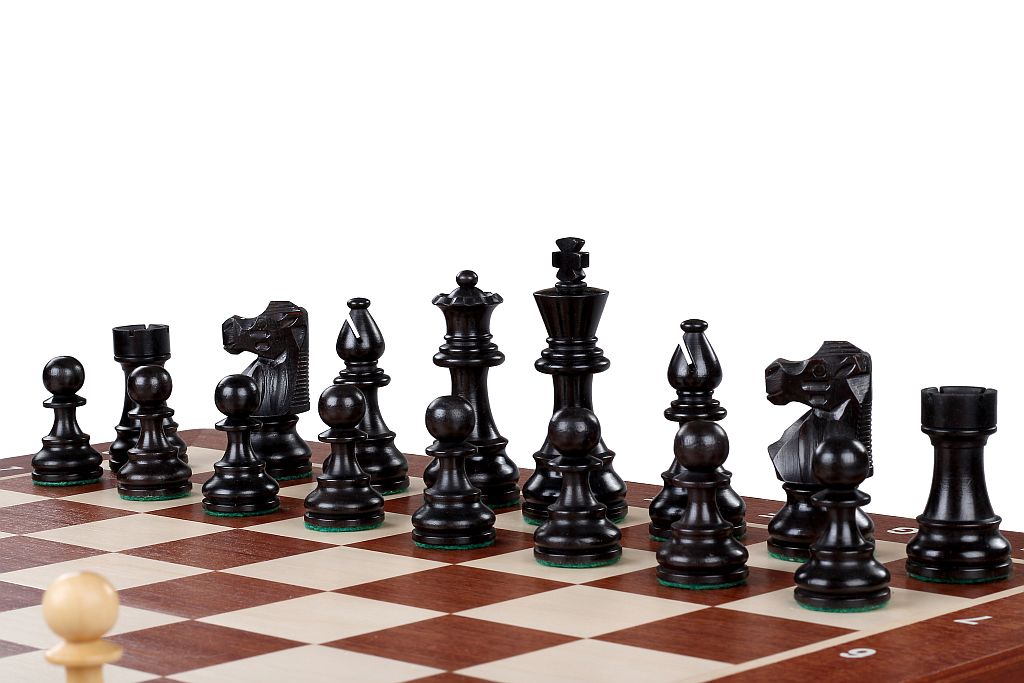 TOURNAMENT No4 intarsy French EBONISED 3" pieces - TOURNAMENT No4 intarsy French EBONISED 3" pieces