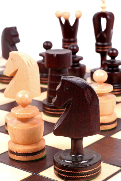 Juego de ajedrez de madera plegable Blasón 49 x 49 cm - Juego de ajedrez de madera plegable Blasón 49 x 49 cm