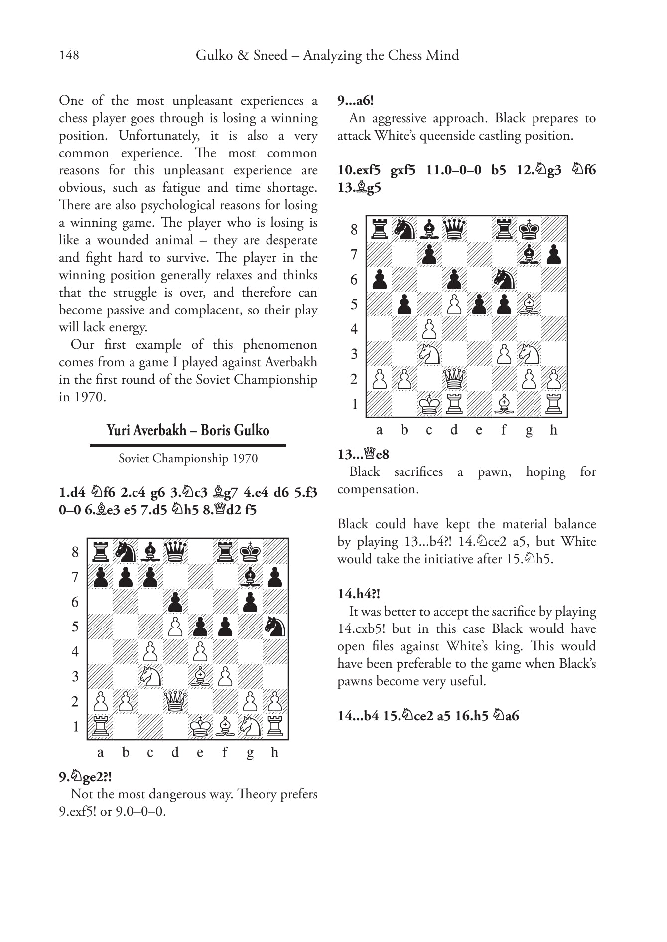 Analyzing the Chess Mind by Boris Gulko and Dr. Joel R. Sneed (hardcover) - Analyzing the Chess Mind by Boris Gulko and Dr. Joel R. Sneed (hardcover)