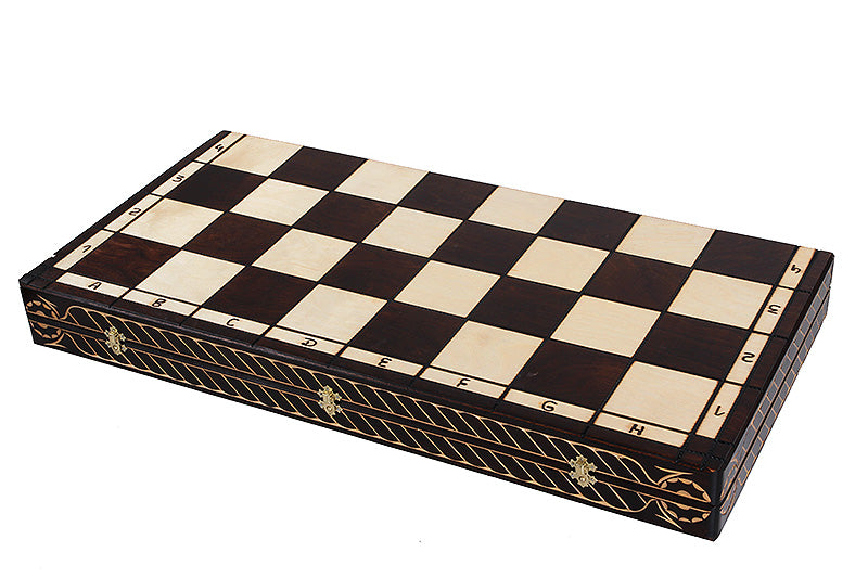 CEZAR LARGE Schach (85x85cm) Geschnitzt - CEZAR LARGE Schach (85x85cm) Geschnitzt