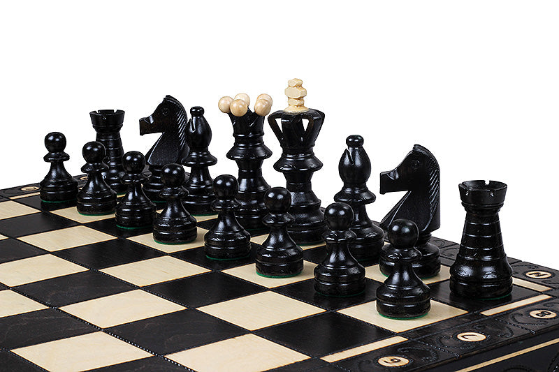 AMBASSADOR Schachfiguren New Line (55x55cm) Farbe schwarz - AMBASSADOR Schachfiguren New Line (55x55cm) Farbe schwarz