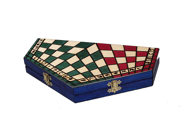Juego de ajedrez para tres jugadores (32x28cm) tricolor - Juego de ajedrez para tres jugadores (32x28cm) tricolor