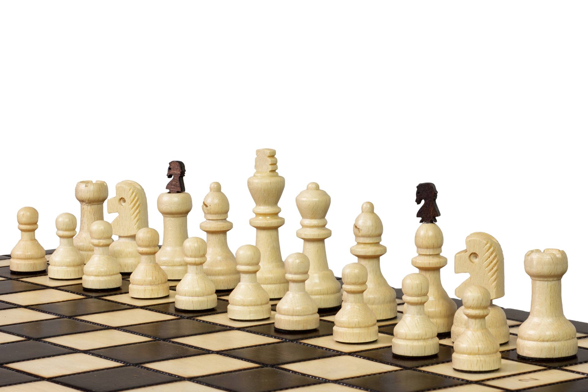Juego de ajedrez Capablanca de madera con tablero 10 x 10 marrón - Juego de ajedrez Capablanca de madera con tablero 10 x 10 marrón