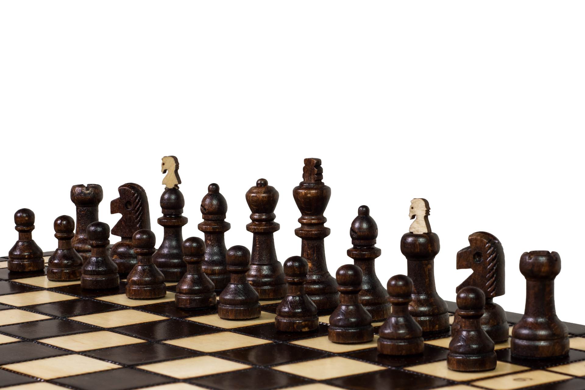 Juego de ajedrez Capablanca de madera con tablero 10 x 10 marrón - Juego de ajedrez Capablanca de madera con tablero 10 x 10 marrón