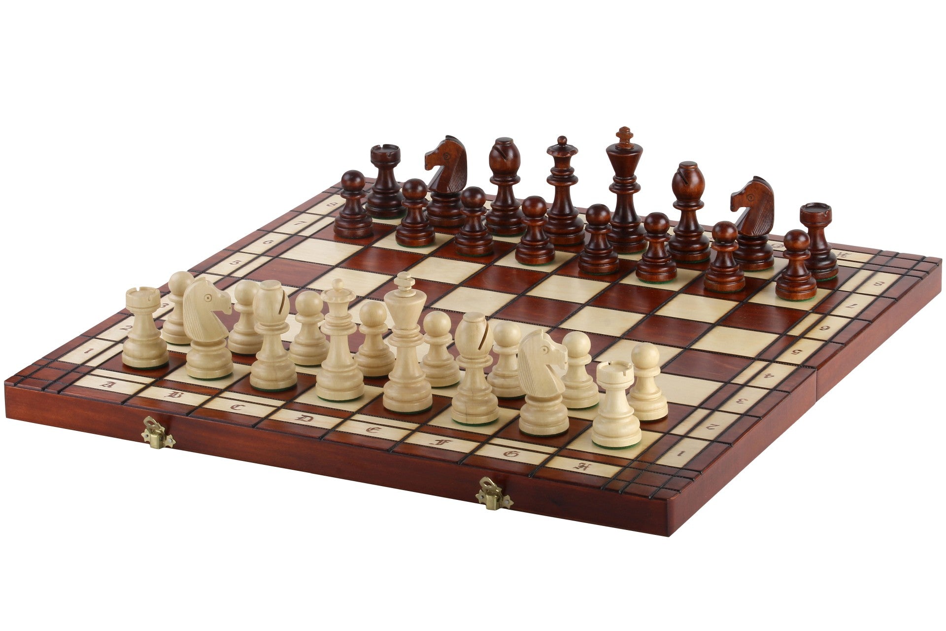 Juego de ajedrez de madera plegable Campeón 55 x 55 cm - Juego de ajedrez de madera plegable Campeón 55 x 55 cm