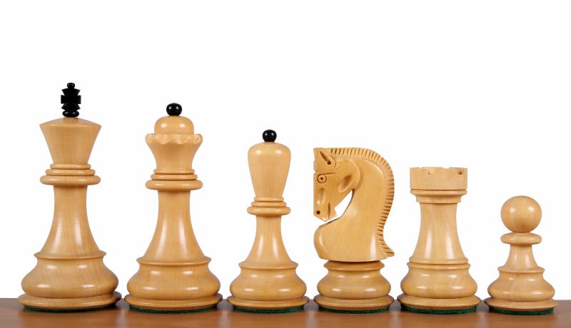 Scacchi Staunton ZAGREB ebanizzati (Re 8,9cm) - Scacchi Staunton ZAGREB ebanizzati (Re 8,9cm)