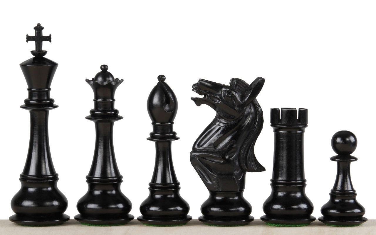 NAPOLEON SCHACHFIGUREN AUS EBENHOLZ 6 ZOLL - NAPOLEON SCHACHFIGUREN AUS EBENHOLZ 6 ZOLL