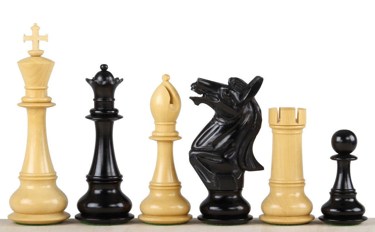 NAPOLEON SCHACHFIGUREN AUS EBENHOLZ 6 ZOLL - NAPOLEON SCHACHFIGUREN AUS EBENHOLZ 6 ZOLL