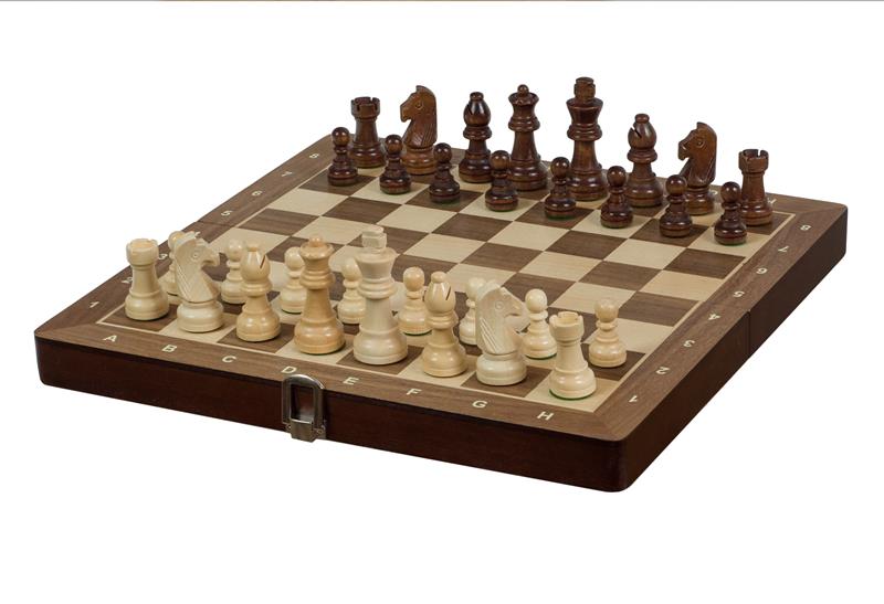 Scacchi da torneo Sunrise No. 3 Exclusive (30x30cm) WALNUT - Scacchi da torneo Sunrise No. 3 Exclusive (30x30cm) WALNUT