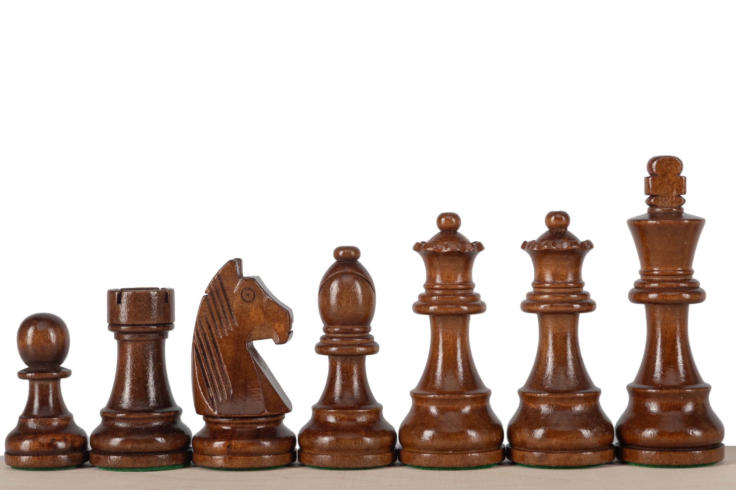 German 5+ Chess Pieces | King 98 mm | weighted - German 5+ Chess Pieces | King 98 mm | weighted