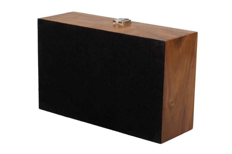 Caja para piezas de ajedrez, 24 x 15 x 8,5 cm: chapa de nogal, 2 compartimentos, interior flocado - e7591c5ebb604f9cd35c2e85276b4e3d