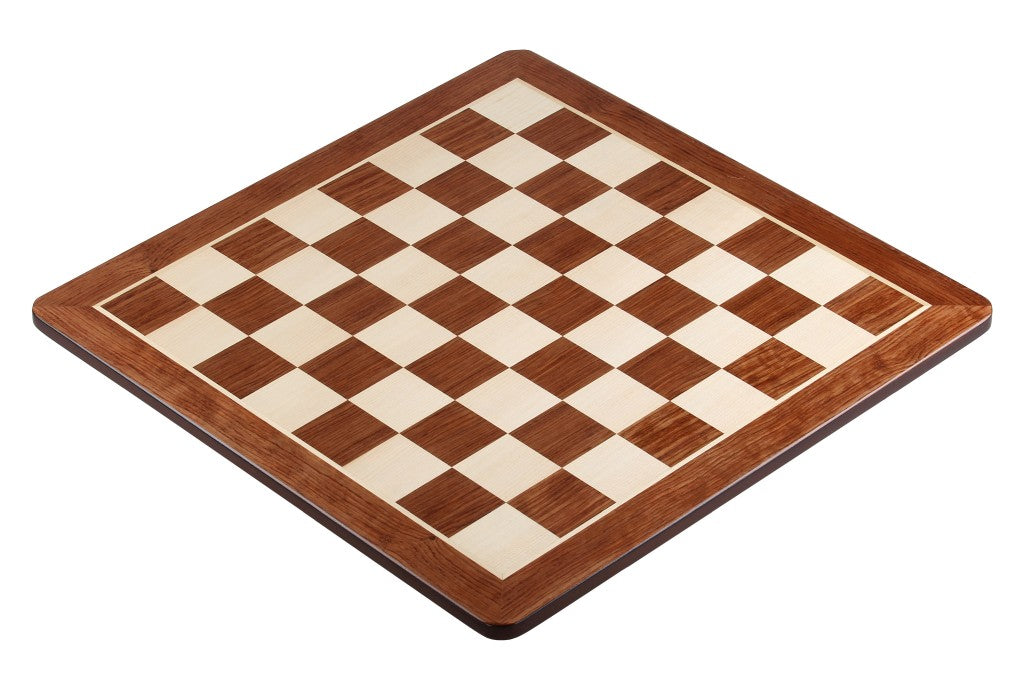 Echiquier en marqueterie de bois de padouk et d'érable - échiquier classique de Taille 6 sans coordonnées (avec coins arrondis) - Echiquier en marqueterie de bois de padouk et d'érable - échiquier classique de Taille 6 sans coordonnées (avec coins arrondis)