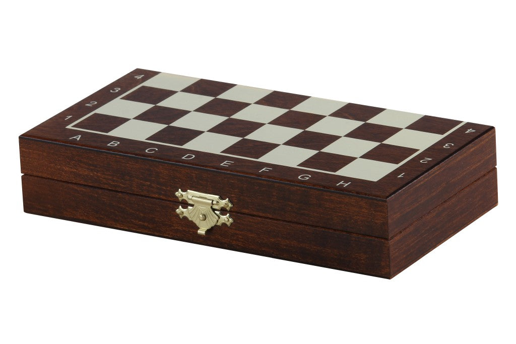 Wooden School Chess Mini - brown - Wooden School Chess Mini - brown