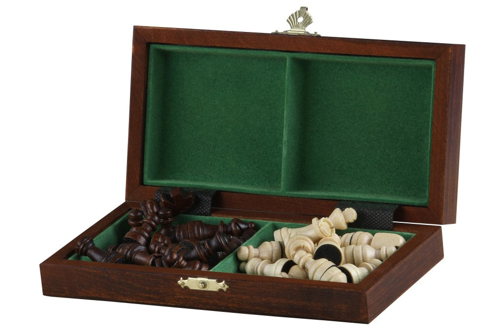 Wooden School Chess Mini - brown - Wooden School Chess Mini - brown