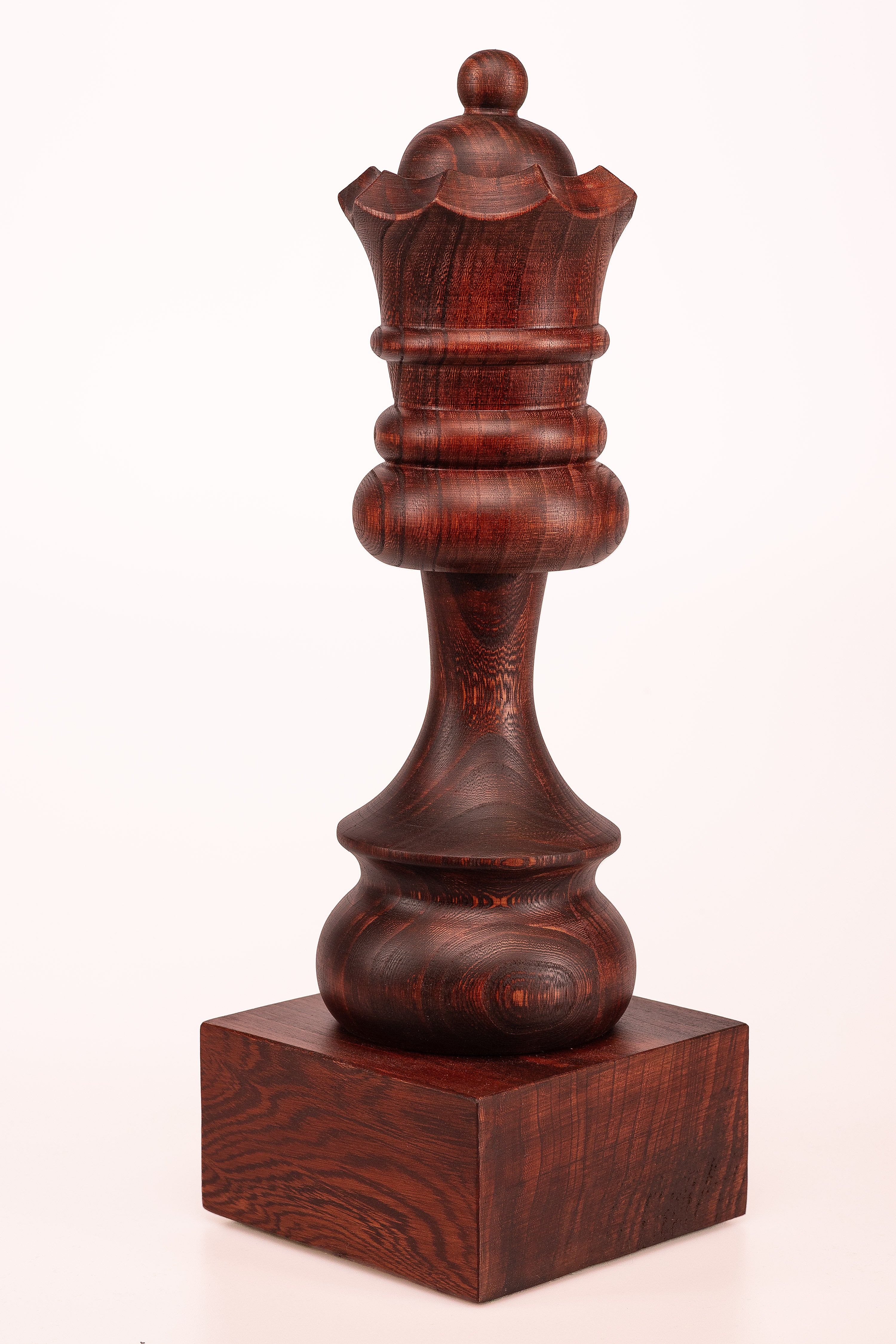 Puchar szachowy drewniany - Czarny Hetman (35 cm) - Puchar szachowy drewniany - Czarny Hetman (35 cm)
