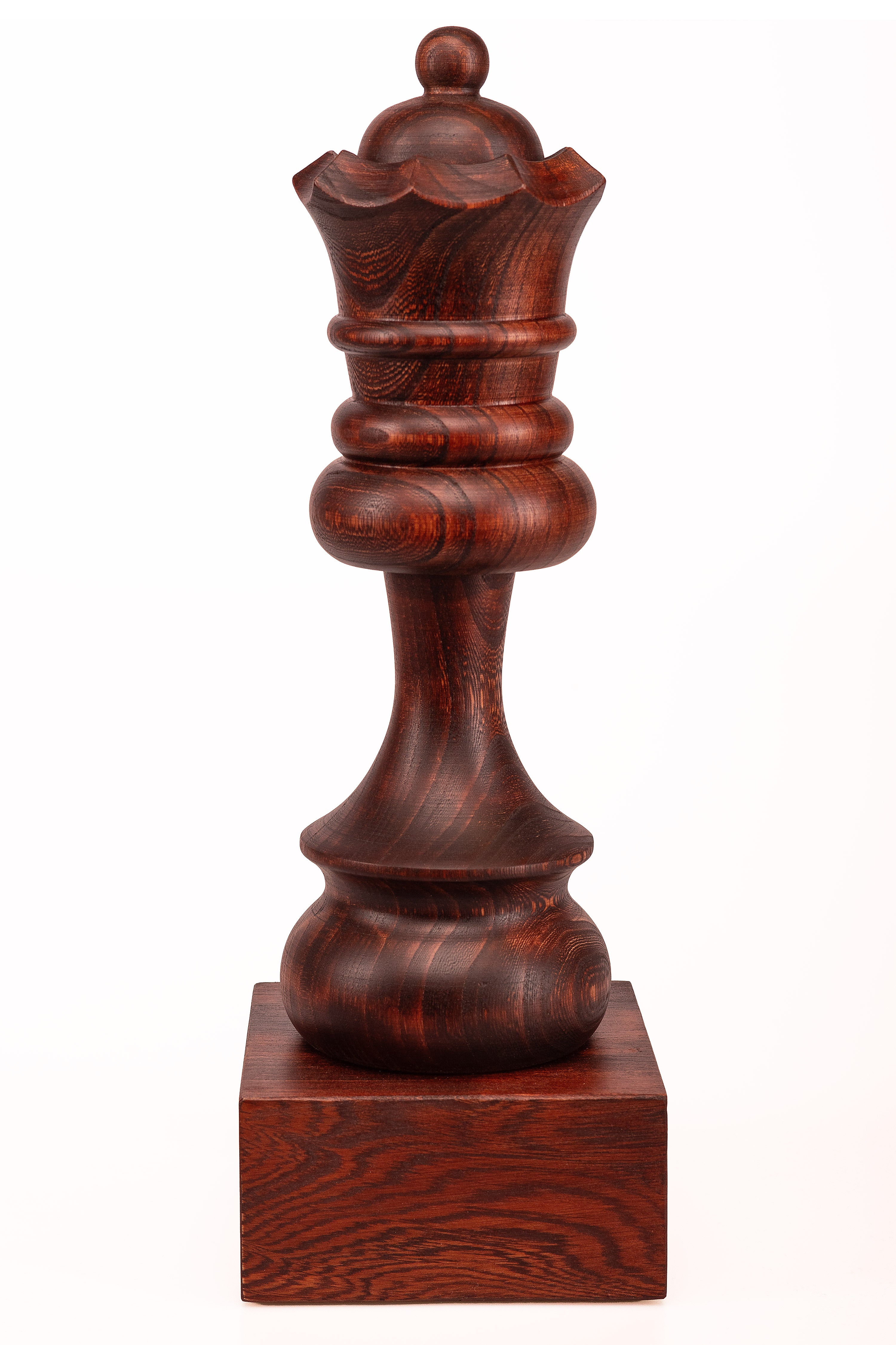 Puchar szachowy drewniany - Czarny Hetman (35 cm) - Puchar szachowy drewniany - Czarny Hetman (35 cm)