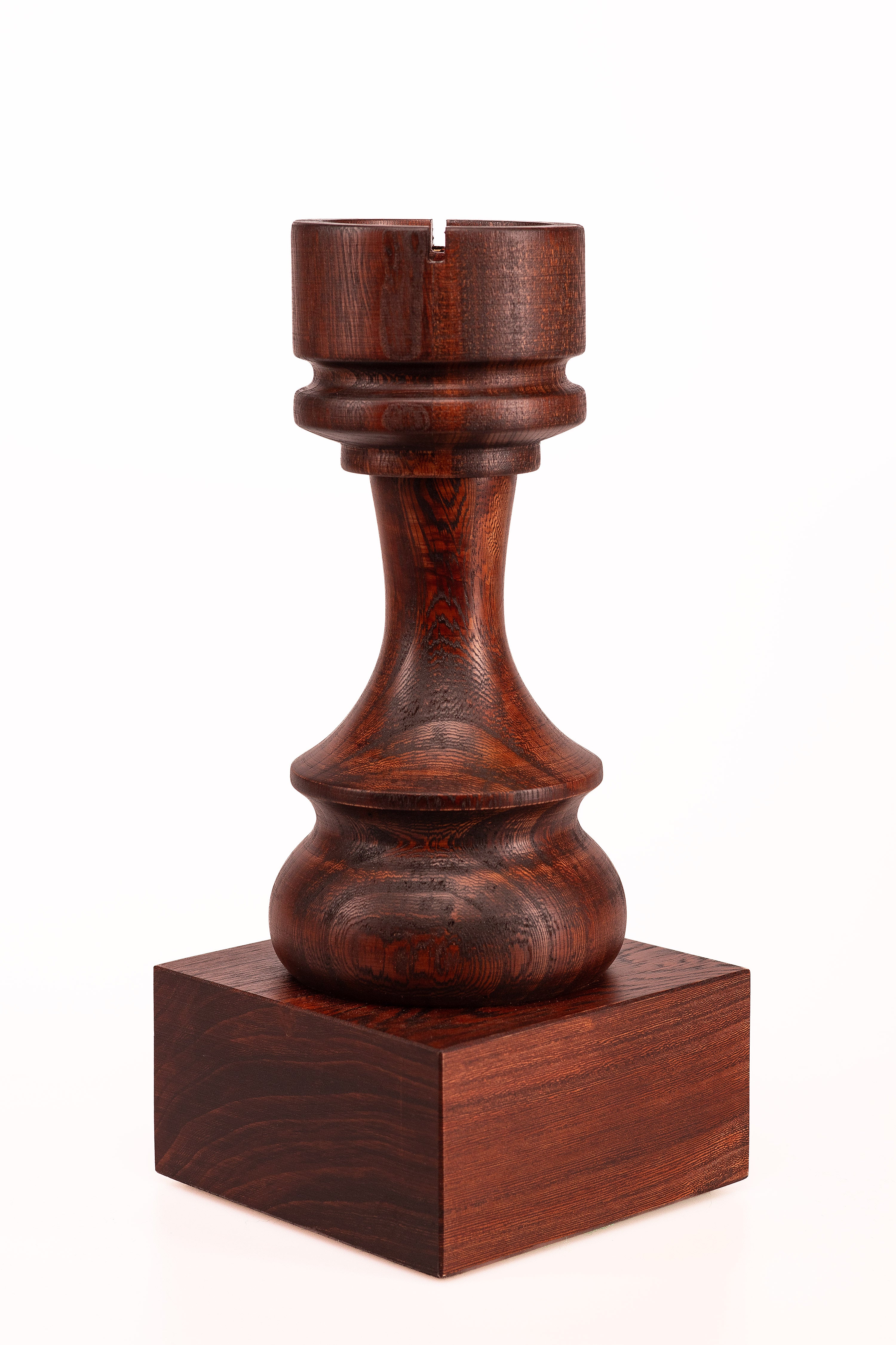 Wooden Chess Trophie - Black Rook - Wooden Chess Trophie - Black Rook