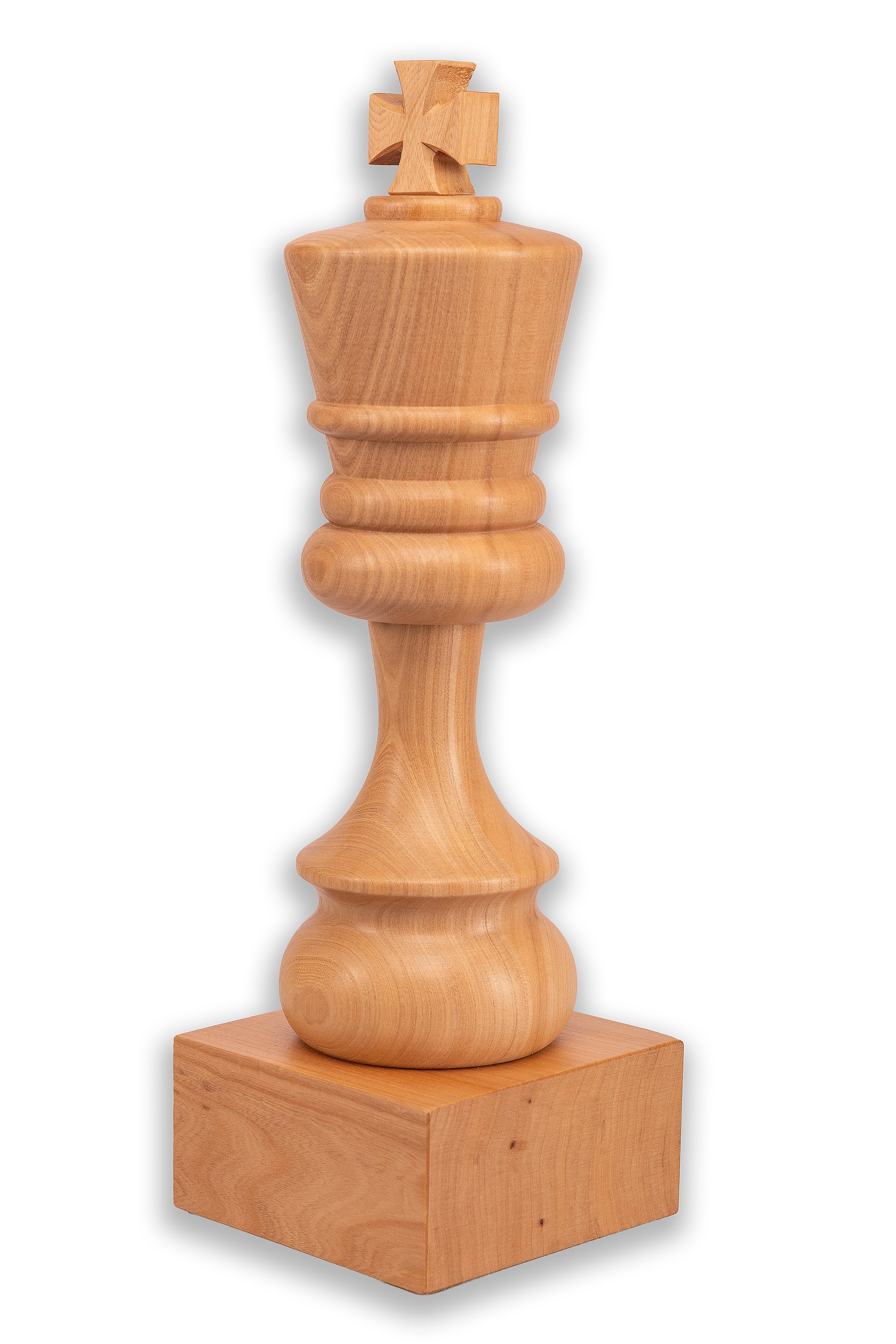 Wooden Chess Trophie - White King - Wooden Chess Trophie - White King