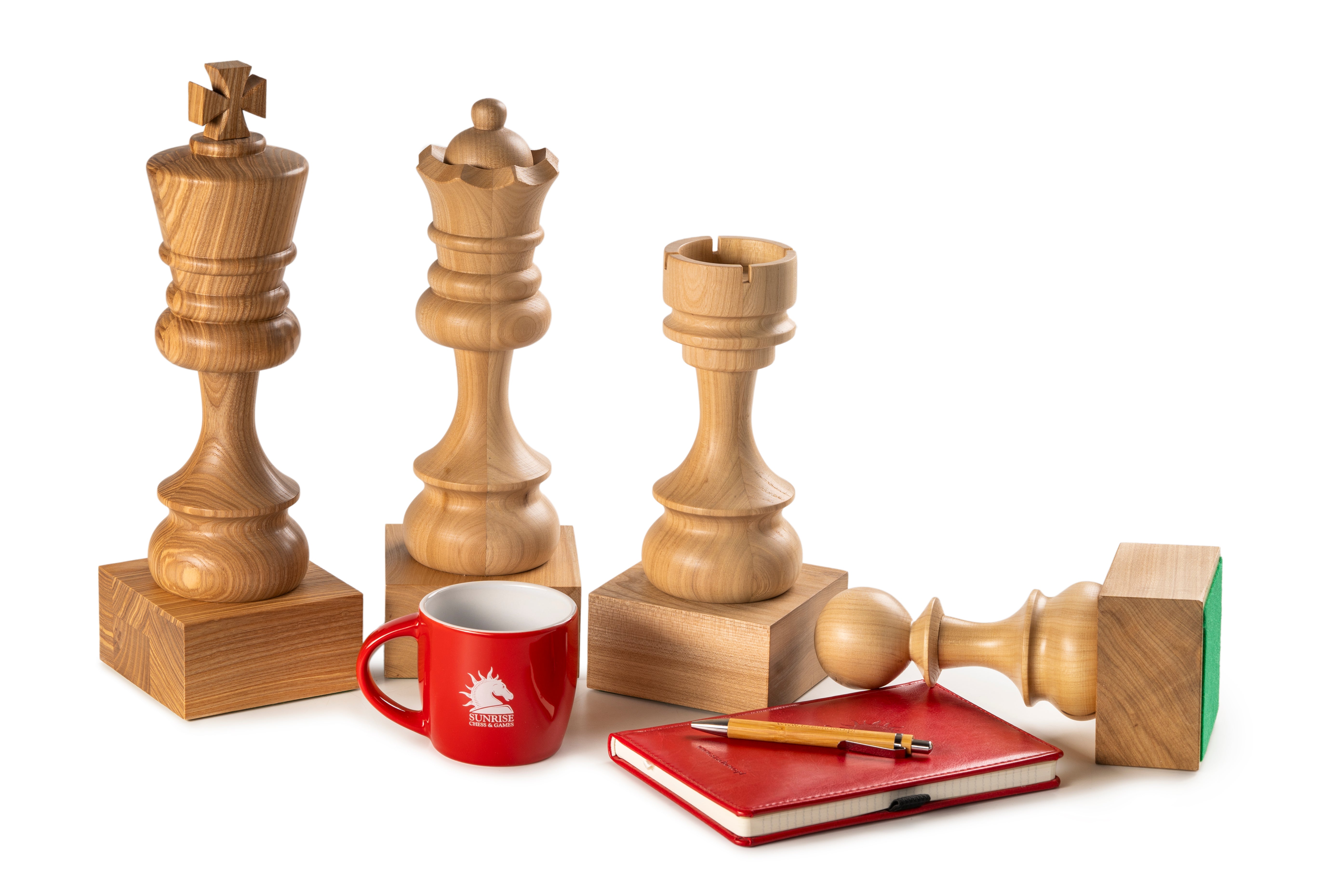 Wooden Chess Trophie - White King - Wooden Chess Trophie - White King