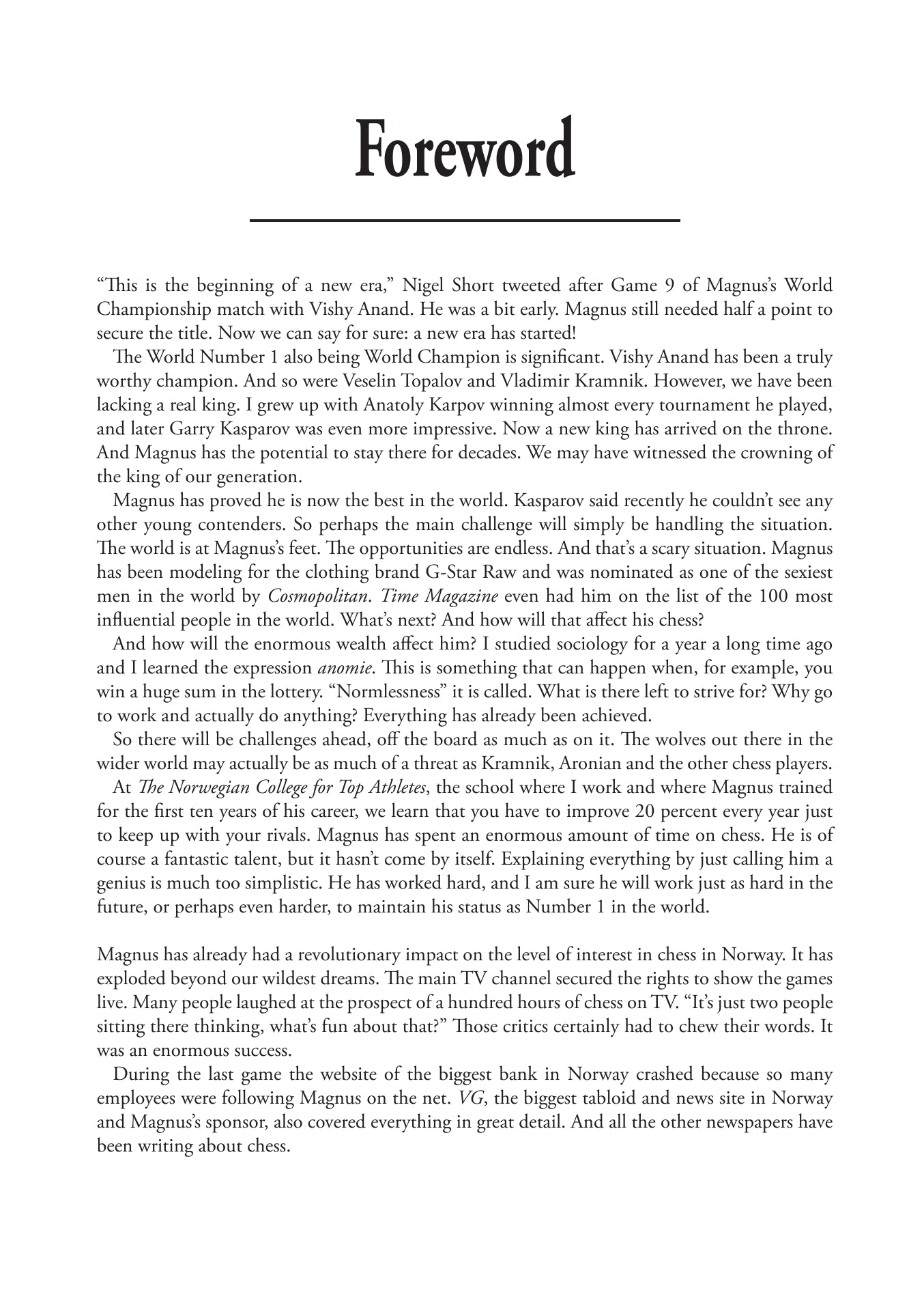 «El asalto de Carlsen al trono», de Vassilios Kotronias y Sotiris Logothetis (tapa dura) - «El asalto de Carlsen al trono», de Vassilios Kotronias y Sotiris Logothetis (tapa dura)