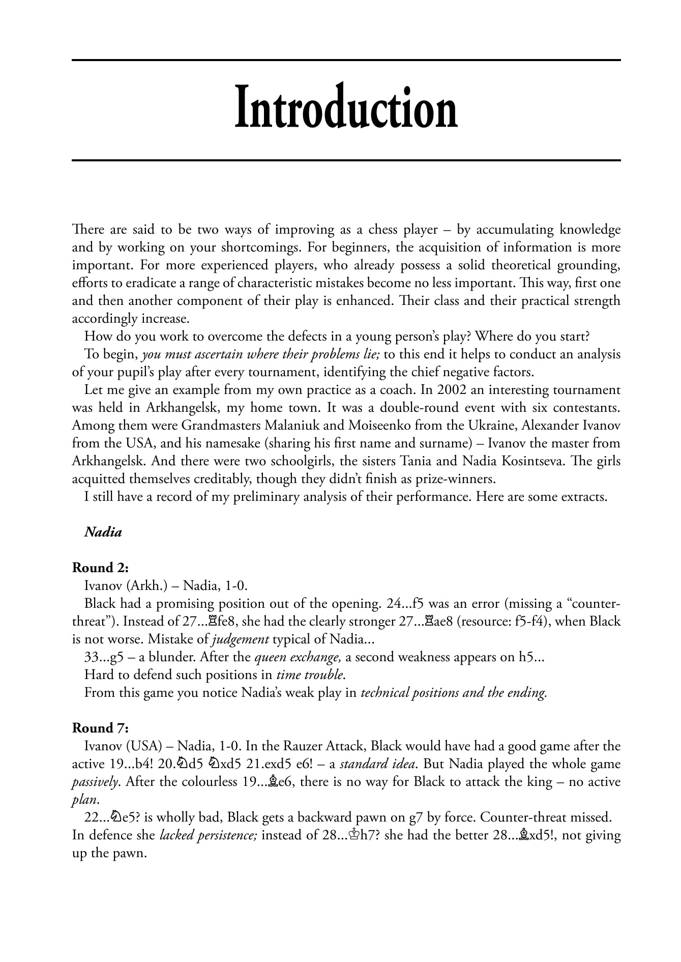 Chess Lessons by Vladimir Popov (miękka okładka) - Chess Lessons by Vladimir Popov (miękka okładka)
