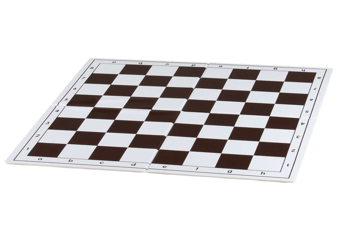 Tablero de ajedrez plegable de plástico n.º 6, blanco y negro - Tablero de ajedrez plegable de plástico n.º 6, blanco y negro