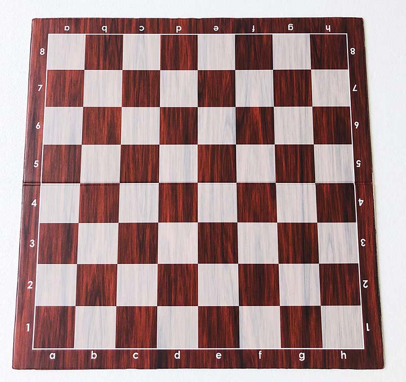 Tablero de ajedrez plegable de plástico nº 6 (casilla de 57 mm) - Imitación madera - Tablero de ajedrez plegable de plástico nº 6 (casilla de 57 mm) - Imitación madera
