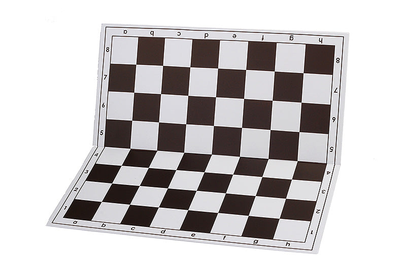 Tablero de ajedrez de plástico, plegable, blanco / marrón - Tablero de ajedrez de plástico, plegable, blanco / marrón